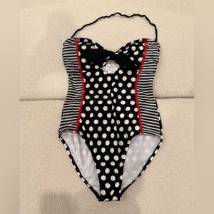 Jessica Simpson Polka Dot One-Piece Swimsuit